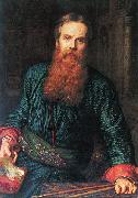 William Holman Hunt Selfportrait oil painting on canvas